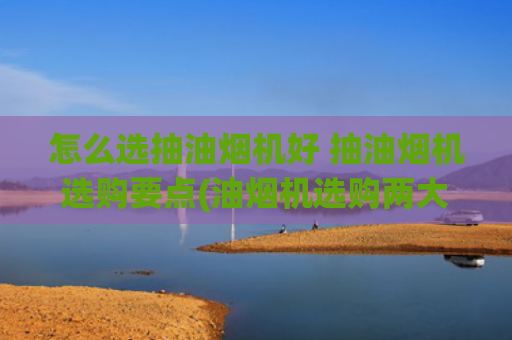 怎么选抽油烟机好 抽油烟机选购要点(油烟机选购两大重要指标，据说很多人都忽略了，快看看你忽略了吗)