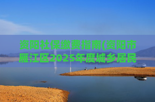 资阳社保缴费指南(资阳市雁江区2025年度城乡居民基本医疗保险参（续）保缴费须知)