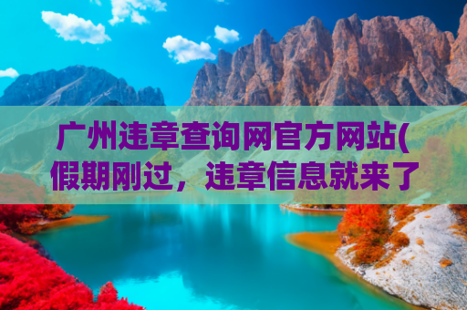 广州违章查询网官方网站(假期刚过，违章信息就来了？)