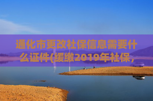 通化市更改社保信息需要什么证件(缓缴2019年社保，可在网上申请！)