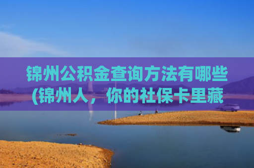 锦州公积金查询方法有哪些(锦州人，你的社保卡里藏着一个“小金库”，不知道就亏大了！)