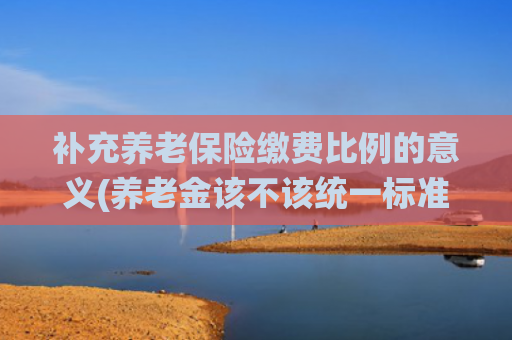 补充养老保险缴费比例的意义(养老金该不该统一标准？大姐几句话一针见血，听听她怎么说的？)