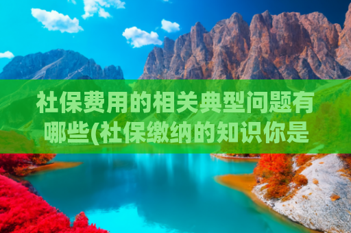 社保费用的相关典型问题有哪些(社保缴纳的知识你是否了解？发生了纠纷，这些知识你都知道吗？)
