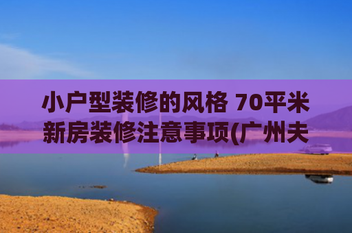 小户型装修的风格 70平米新房装修注意事项(广州夫妻晒出70㎡的家，因装修太过高级而走红，网友：太漂亮了)