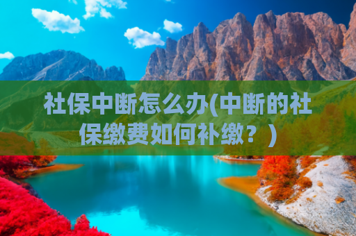 社保中断怎么办(中断的社保缴费如何补缴？)