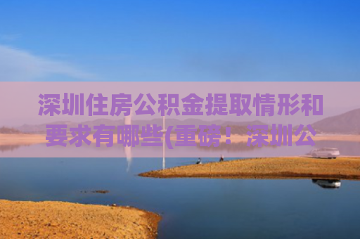 深圳住房公积金提取情形和要求有哪些(重磅！深圳公积金缴存提取新规出炉)