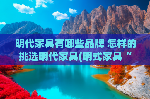 明代家具有哪些品牌 怎样的挑选明代家具(明式家具“十六品”：S曲线与本真之美｜观展)