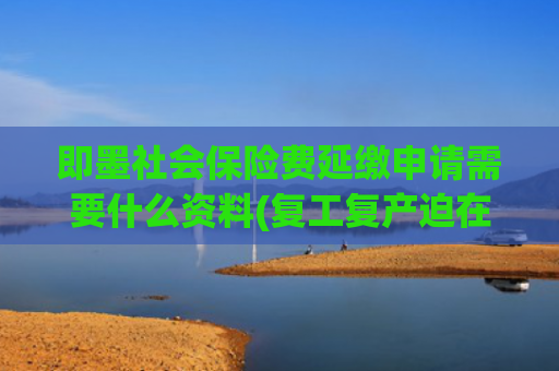 即墨社会保险费延缴申请需要什么资料(复工复产迫在眉睫，防控生产两手抓！青岛全力确保“开弓放好箭”)